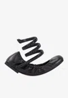 René Caovilla Cleo Ballerinas In Black