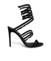 René Caovilla Womens Black Chandelier 105 Crystal-embellished Leather Heeled Courts Eur 36 / 3 Uk In Black