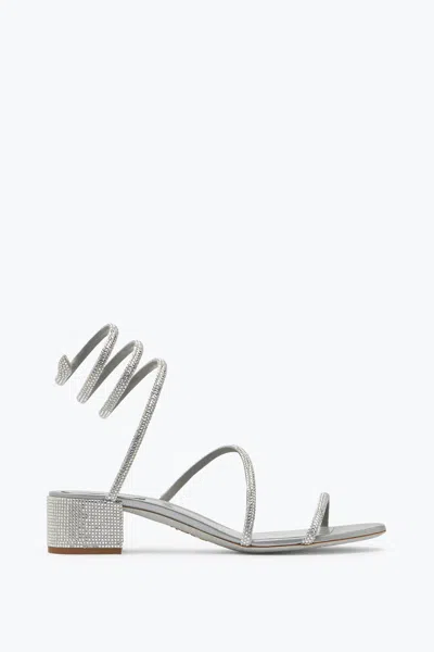 René Caovilla Cleo  Crystal Gray Sandal 35