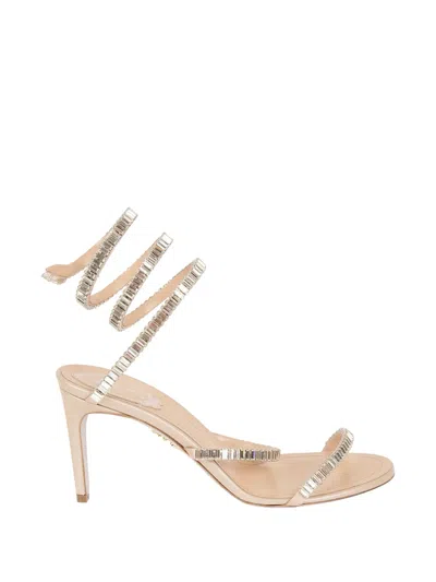 René Caovilla Cleo Crystal-embellished Sandals In Multi