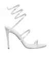 René Caovilla Tramarossa Blue Stretch Denim Jeans In White