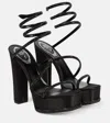 René Caovilla Cleo Embellished Platform Sandals 130 In Black