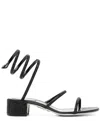 René Caovilla Cleo Embellished Sandals In Black