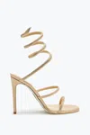 René Caovilla Cleo Gold Sandal 105