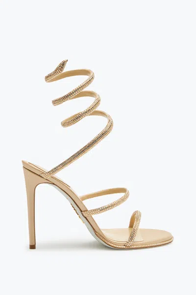 René Caovilla Cleo Gold Sandal 105