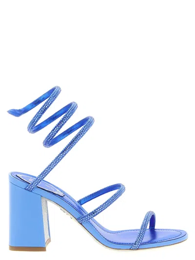 René Caovilla Rene Caovilla Cleo Heel Sandal In Blue