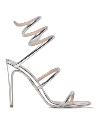 René Caovilla Rene Caovilla Cleo Heel Sandals In Silver