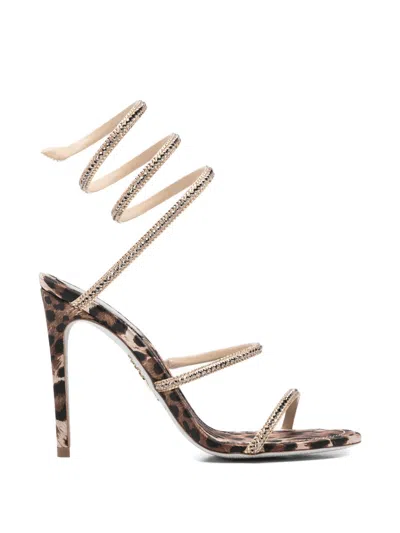 René Caovilla Rene Caovilla Cleo Heel Sandals In Multi