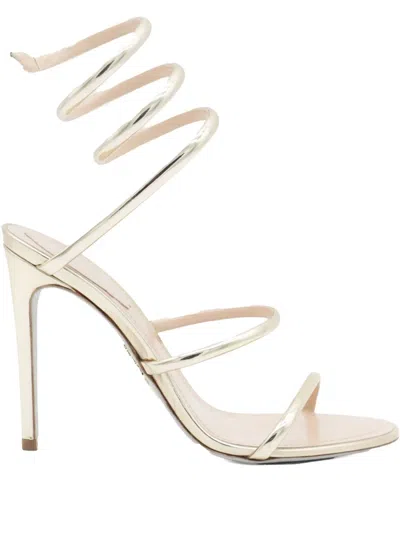 René Caovilla Rene Caovilla Cleo Heel Sandals In Silver