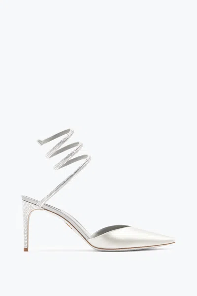 René Caovilla Cleo Ivory Pump 80 In Gray