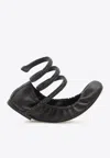 René Caovilla Rene Caovilla Cleo 10 Crystal Ballerinas In Black