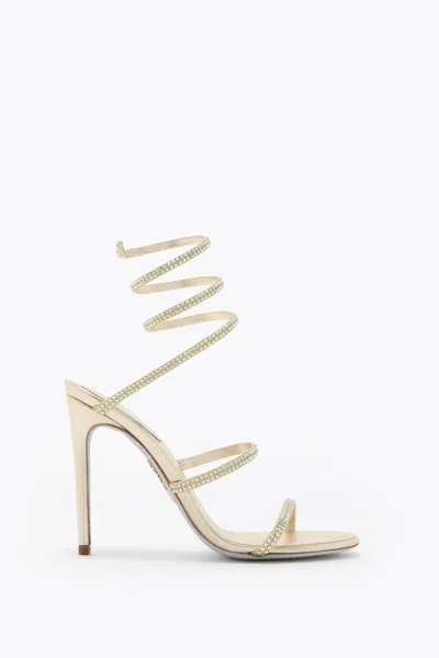 René Caovilla Cleo Lemon Yellow Sandal 105