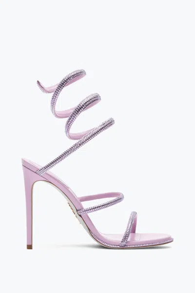 René Caovilla Cleo Mauve Sandal With Crystals 105