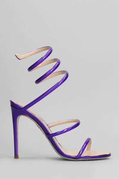 René Caovilla Cleo Metallic Sandals
