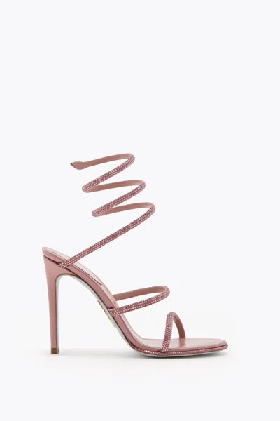 René Caovilla Cleo Powder Pink Sandal 105