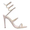René Caovilla Cleo Pump Sandals In Beige