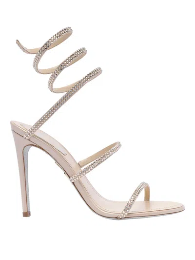 René Caovilla Cleo Pump Sandals In Beis