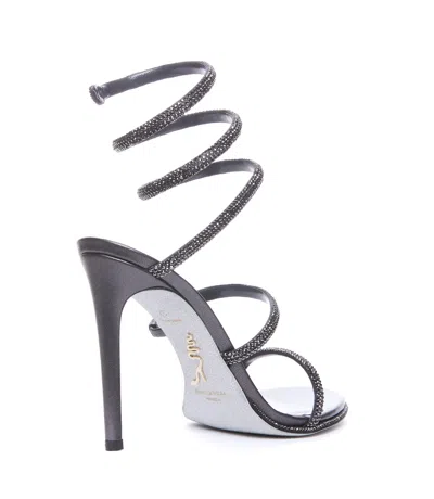 René Caovilla Cleo Pump Sandals In Grey