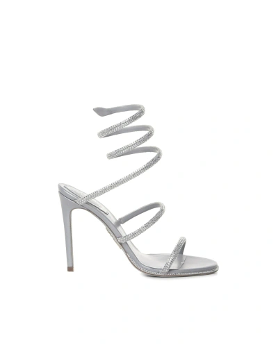 René Caovilla Cleo Sandals With Open Toe In Silver