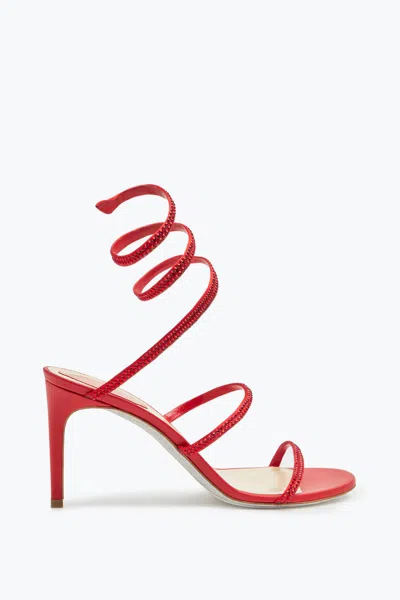 René Caovilla Cleo Red Sandal 80