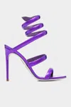 René Caovilla Cleo 110mm Metallic-finish Sandals