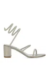 René Caovilla Rene Caovilla Cleo Ankle Strap Embellished Sandals In Transparent