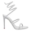 René Caovilla Cleo Crystal-embellished Satin Sandals