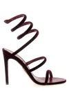 René Caovilla Rene Caovilla ヒールサンダル レディース カラー バーガンディー In Burgundy