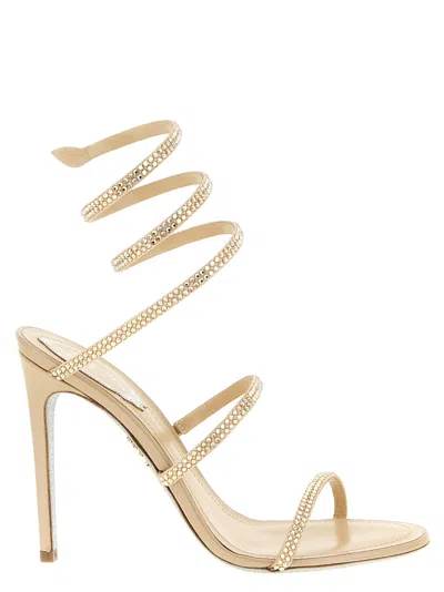 René Caovilla Cleo Sandals Beige In Neutral