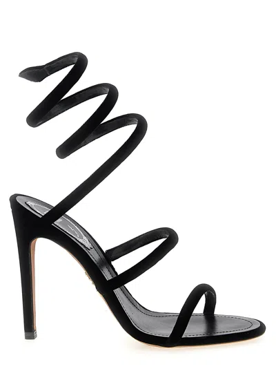 René Caovilla Cleo Sandals Black