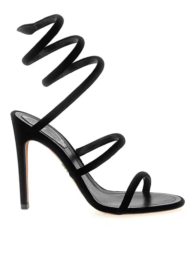 René Caovilla Flat Sandals Rene Caovilla Woman Color Black In Multi