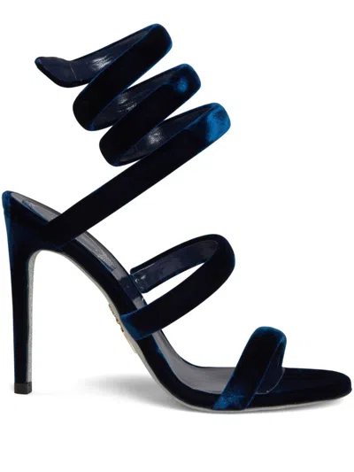 René Caovilla Cleo Sandals In Blue