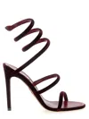 René Caovilla Cleo Sandals In Burgundy