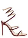 René Caovilla Cleo 105 Mirrored Leather Sandals