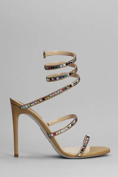 René Caovilla Cleo Sandals With Crystals