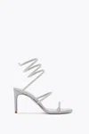 René Caovilla Rene Caovilla Embellished Satin Cleo Sandals In Silver