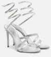 René Caovilla Cleo Spark 105 Metallic Leather Sandals In Multi