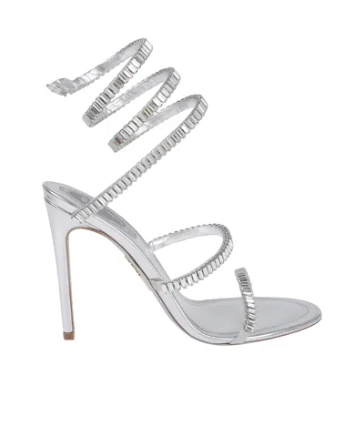 René Caovilla Cleo Spark Sandals In Silver