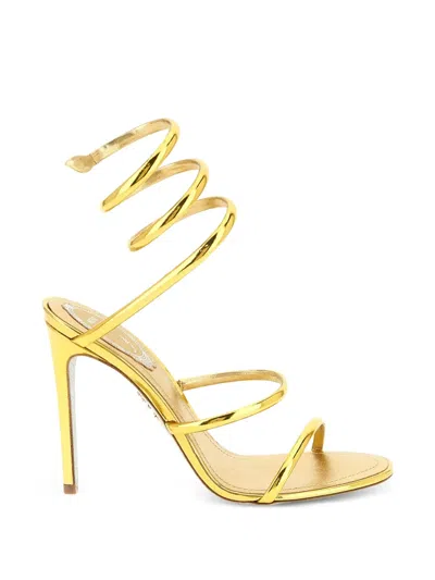 René Caovilla Heeled Sandals Rene Caovilla Woman Color Gold In Grey