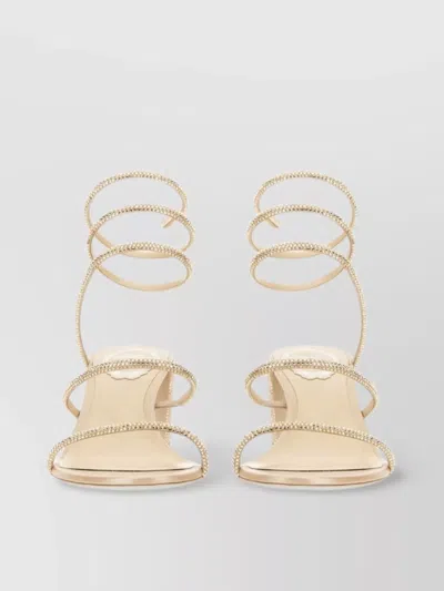 René Caovilla "cleo" Strappy Block Heel Sandals