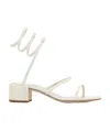 René Caovilla Cleo Crystal-embellished Sandals In White