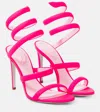 René Caovilla Cleo Suede Sandals In Pink