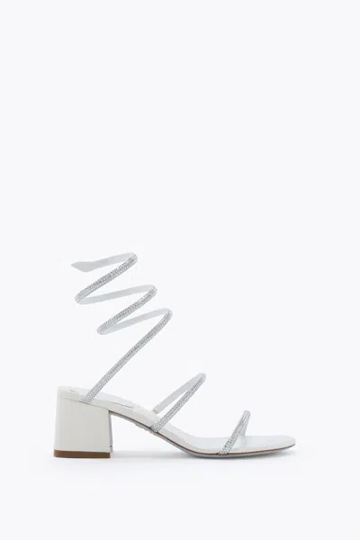 René Caovilla Cleo White Sandal 50