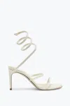 René Caovilla Cleo White Sandal 80
