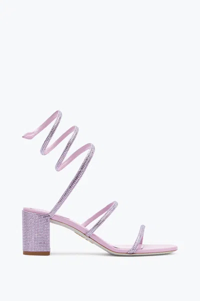 René Caovilla Cleo Wisteria Sandal 60 In Purple
