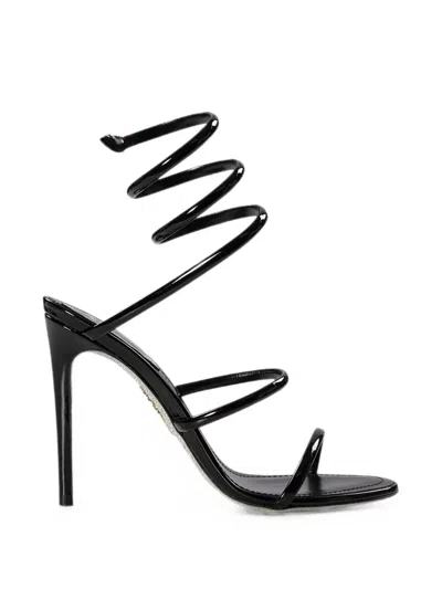 René Caovilla Cleo Wrap-around Sandals In Black