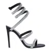 René Caovilla Rene Caovilla Woman Embellished Fabric Cleo Sandals In Black