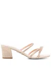 René Caovilla Crystal-embellished 70mm Sandals In Gold