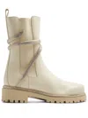René Caovilla Crystal-embellished Leather Boots In Neutrals