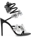 René Caovilla Crystal Embellishment Sandals In ブラック
